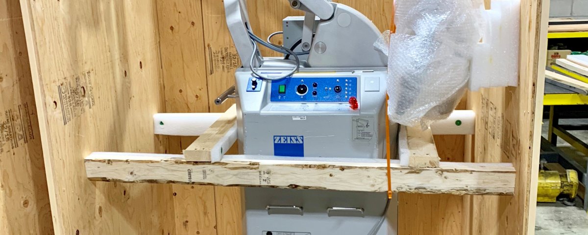 An image of a custom crate built by the team at Crate This for medical equipment.