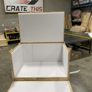 Image of a custom foam lined crate.